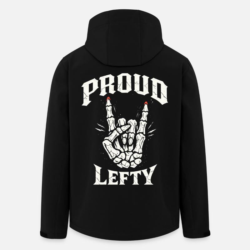 Proud Lefty - Recycelte Männer Softshell-Jacke von Stanley/Stella - Schwarz