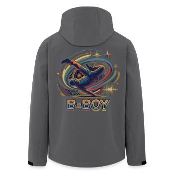 Breakdance B-Boy Hip Hop Streetdance - Men’s Recycled Softshell Jacket by Stanley/Stella - black - Back - AI Model Male 185 light (185cm)
