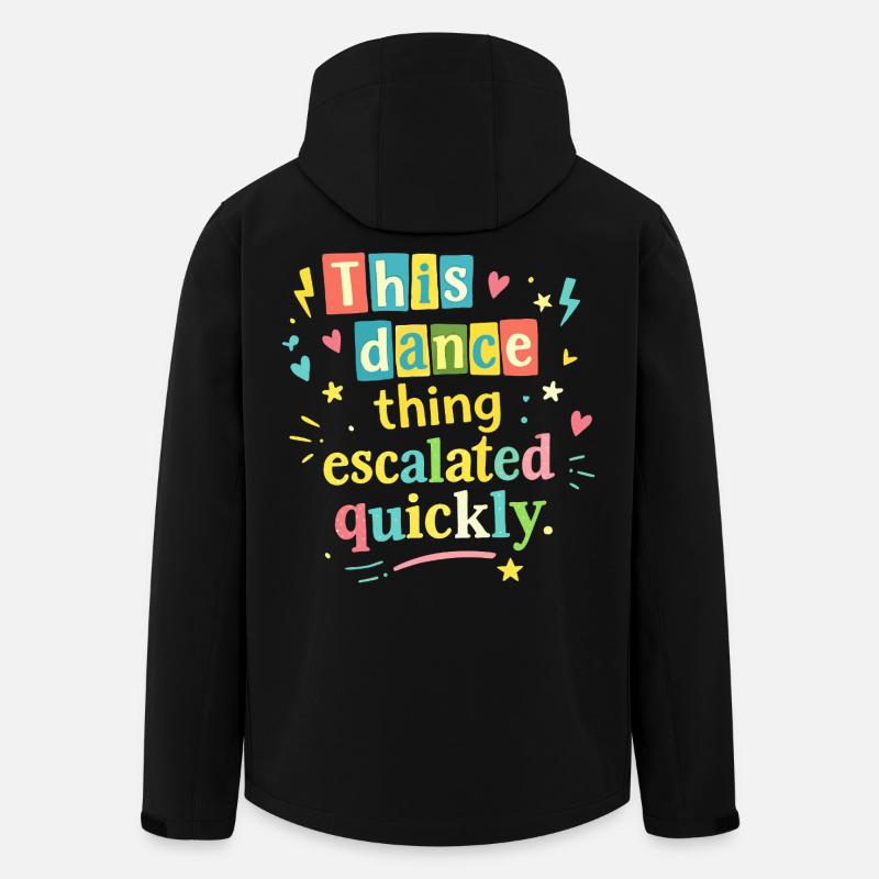 Cette danse a rapidement dégénéré - Veste softshell homme en polyester recyclé Stanley/Stella - noir