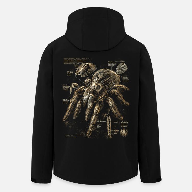 Vogelspinne - Recycelte Männer Softshell-Jacke von Stanley/Stella - Schwarz