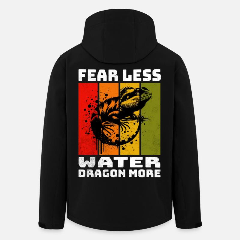 Chinesische Wasseragame - Recycelte Männer Softshell-Jacke von Stanley/Stella - Schwarz