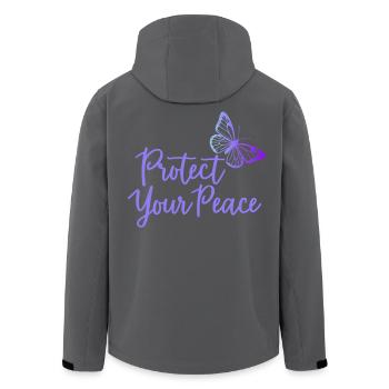 Protégez votre paix papillon paix intérieure - Veste softshell homme en polyester recyclé Stanley/Stella - noir - Dos - AI Model Male 185 light (185cm)