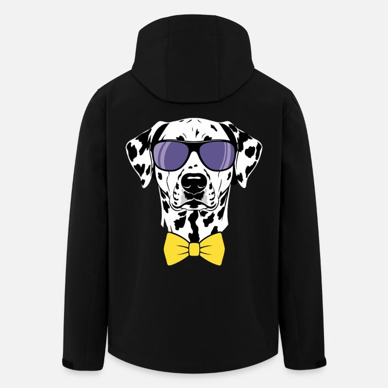 Nœud papillon pour chien dalmatien - Veste softshell homme en polyester recyclé Stanley/Stella - noir