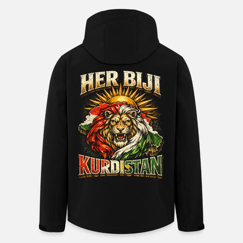 Her Biji Kurdistan Kurde Kurden - Recycelte Männer Softshell-Jacke von Stanley/Stella - Schwarz