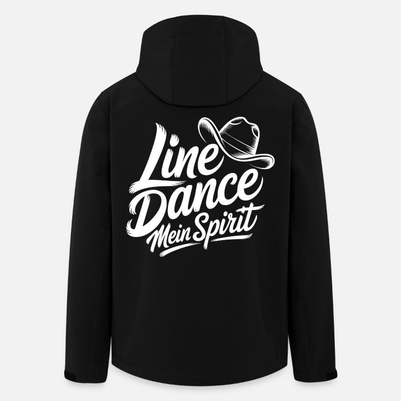 Line Dance My Spirit - Men’s Recycled Softshell Jacket by Stanley/Stella - black