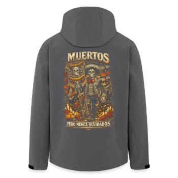 Dia De Los Muertos Pero Nunca Olvidados - Recycelte Männer Softshell-Jacke von Stanley/Stella - Schwarz - Hinten - AI Model Male 185 light (185cm)
