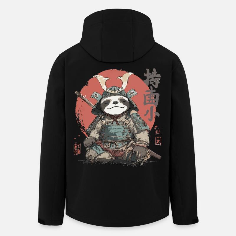 Faultier-Samurai-Rüstung - Recycelte Männer Softshell-Jacke von Stanley/Stella - Schwarz