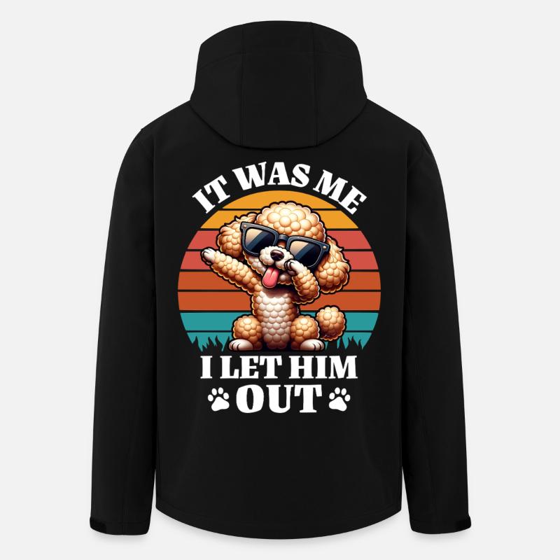 funny poodle sayings - Men’s Recycled Softshell Jacket by Stanley/Stella - black
