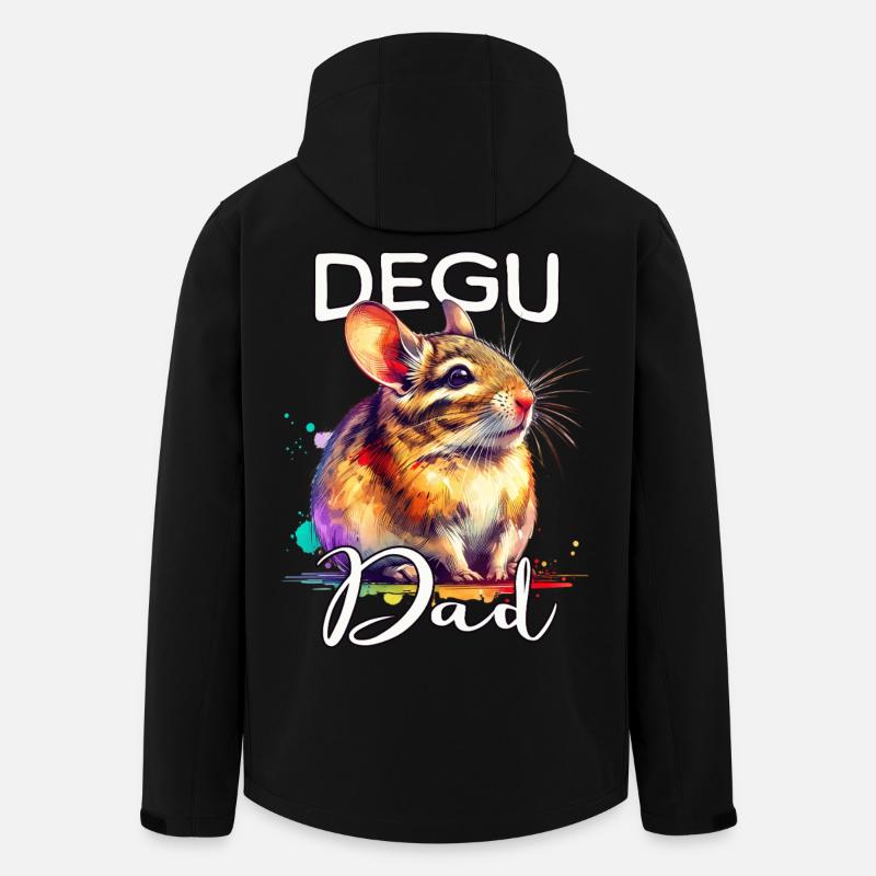 Degu Papa - Recycelte Männer Softshell-Jacke von Stanley/Stella - Schwarz