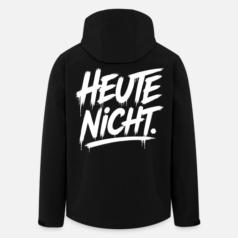 Today Night Graffiti Font - Men’s Recycled Softshell Jacket by Stanley/Stella - black