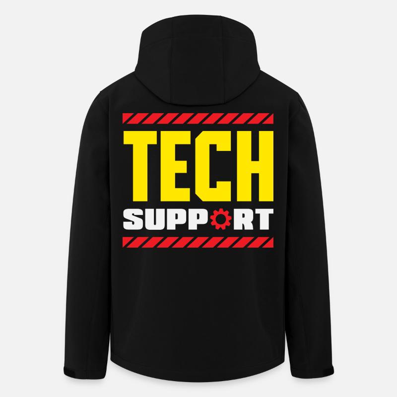 Support technique Équipement industriel - Veste softshell homme en polyester recyclé Stanley/Stella - noir