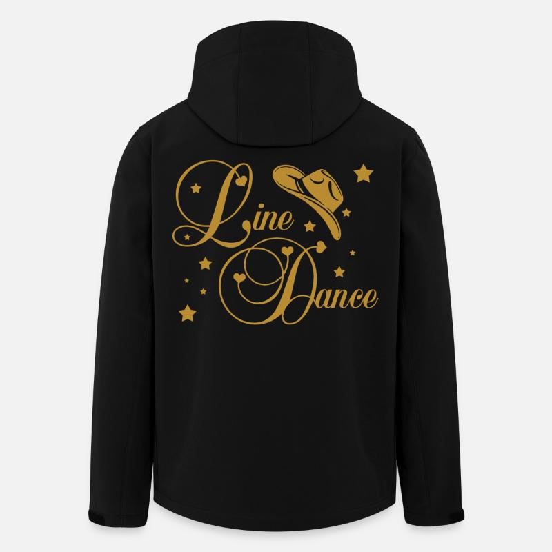 Line Dance - Recycelte Männer Softshell-Jacke von Stanley/Stella - Schwarz