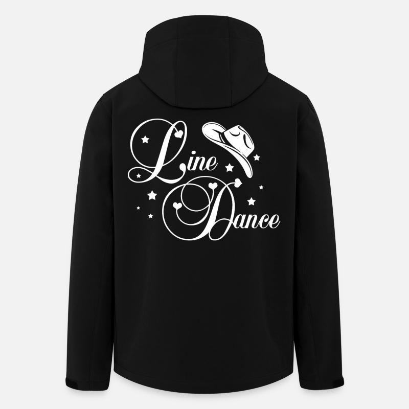 Script de la danse en ligne - Veste softshell homme en polyester recyclé Stanley/Stella - noir