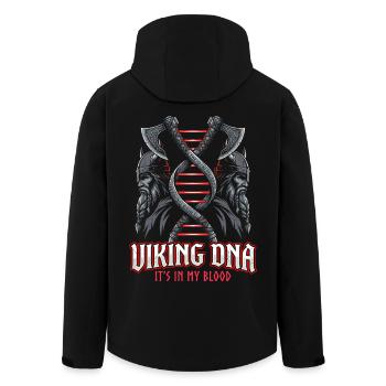 Viking DNA Axe Symbol – It's in the Blood - Men’s Recycled Softshell Jacket by Stanley/Stella - black - Back - AI Model Male 185 light (185cm)