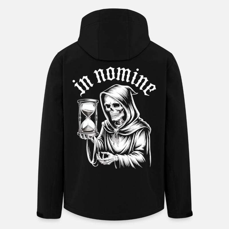 Gothic Skelett Shirt In Nomine – Sensenmann - Recycelte Männer Softshell-Jacke von Stanley/Stella - Schwarz
