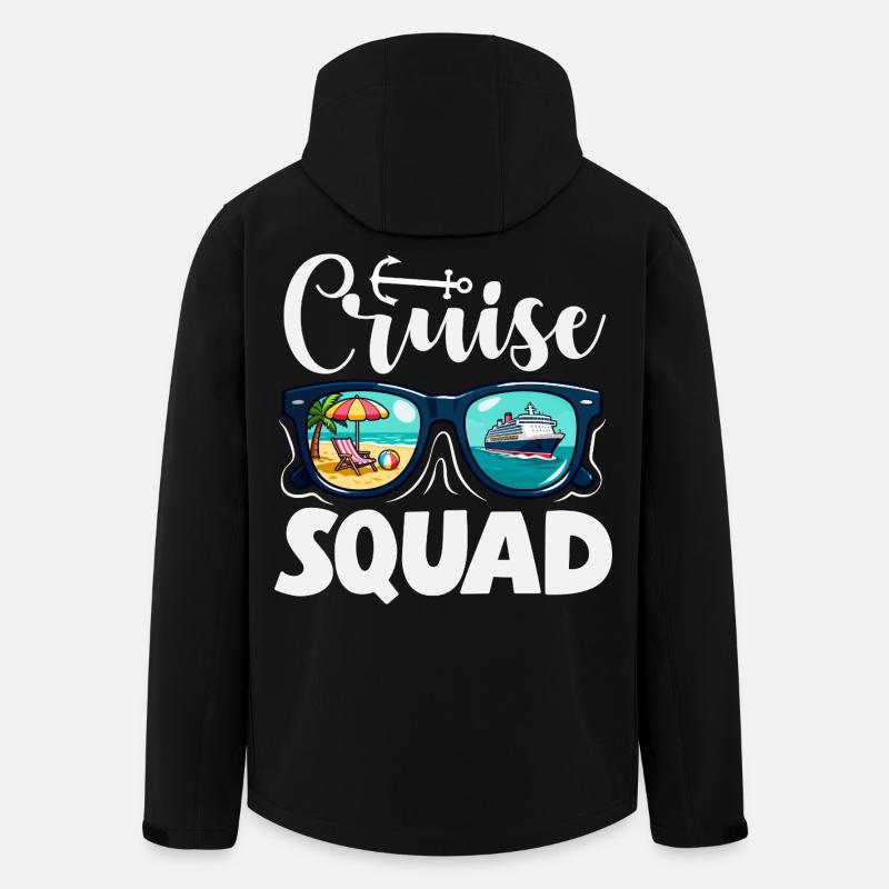 Cruise Squad Sunglasses Holiday Trip - Men’s Recycled Softshell Jacket by Stanley/Stella - black
