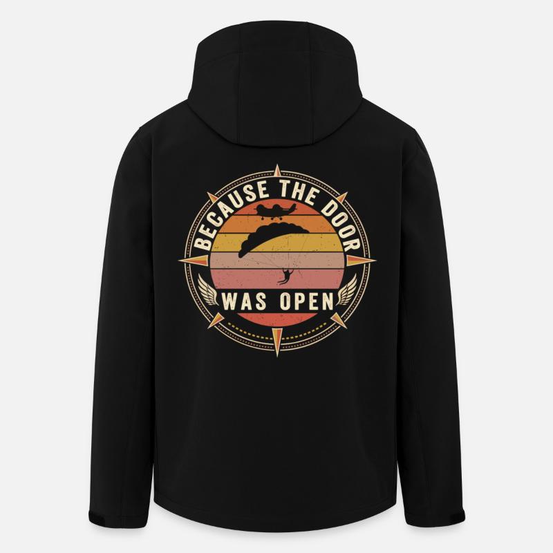 Parachutiste Rétro Sky Flight - Veste softshell homme en polyester recyclé Stanley/Stella - noir
