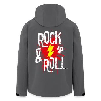 Rock and Roll - Men’s Recycled Softshell Jacket by Stanley/Stella - black - Back - AI Model Male 185 light (185cm)