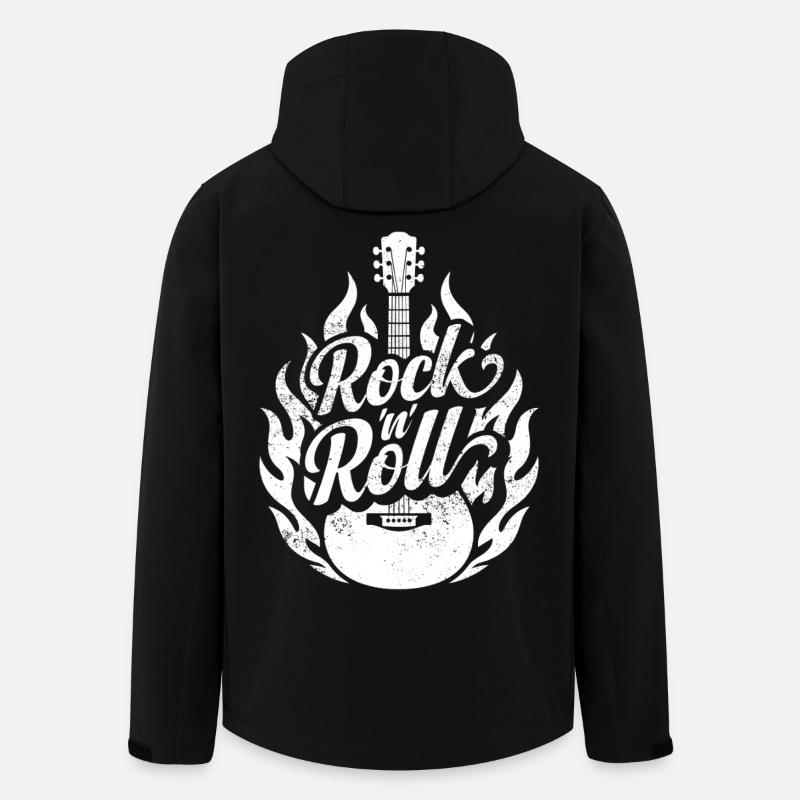 Rock and Roll - Men’s Recycled Softshell Jacket by Stanley/Stella - black