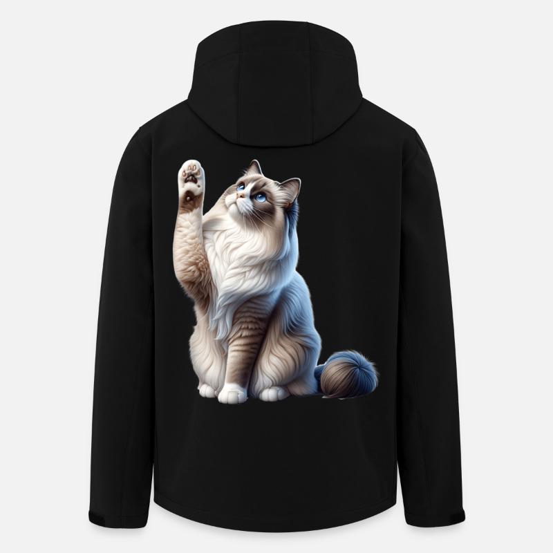 Ragdoll Katze Chatte Ragdoll - Veste softshell homme en polyester recyclé Stanley/Stella - noir