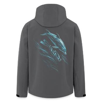 Apnoetauchen Freitauchen - Recycelte Männer Softshell-Jacke von Stanley/Stella - Schwarz - Hinten - AI Model Male 185 light (185cm)