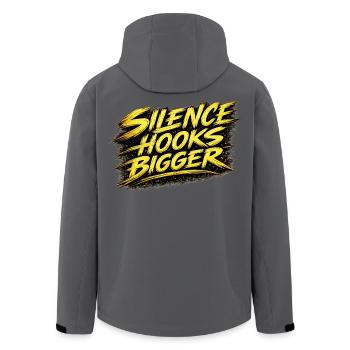 Silence Hooks Bigger Carp Angel Design - Recycelte Männer Softshell-Jacke von Stanley/Stella - Schwarz - Hinten - AI Model Male 185 light (185cm)