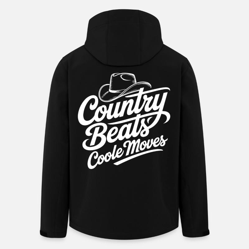 Country Moves Cool - Recycelte Männer Softshell-Jacke von Stanley/Stella - Schwarz