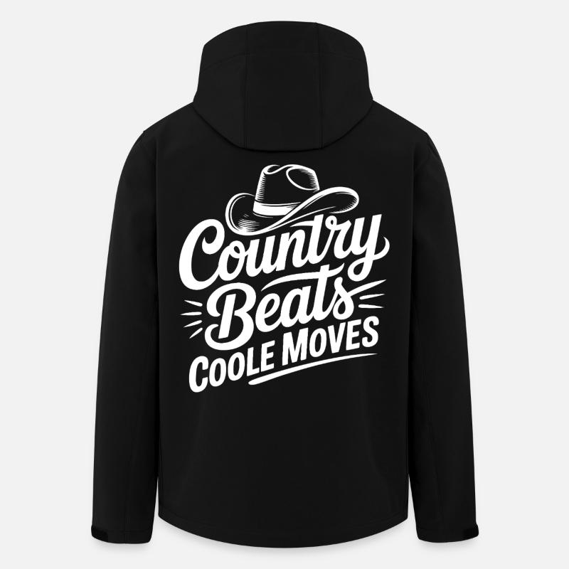 Le pays bouge cool - Veste softshell homme en polyester recyclé Stanley/Stella - noir