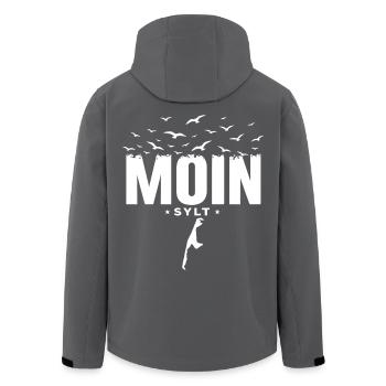 Moin Sylt North Sea Island Vacation Shirt - Men’s Recycled Softshell Jacket by Stanley/Stella - black - Back - AI Model Male 185 light (185cm)