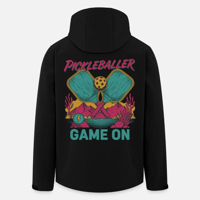 Pickleball Pickleballer Game On funny player - Men’s Recycled Softshell Jacket by Stanley/Stella - black