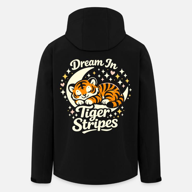 Tigre de rêve - Veste softshell homme en polyester recyclé Stanley/Stella - noir