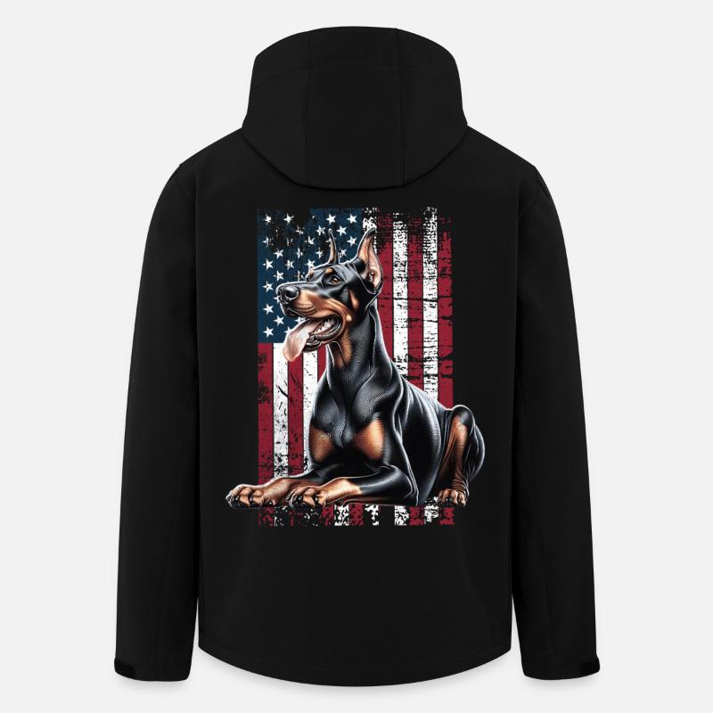 Doberman US Dobermann - Men’s Recycled Softshell Jacket by Stanley/Stella - black