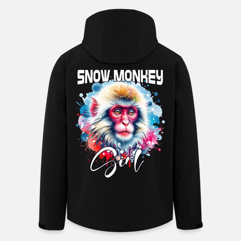 Snow Monkey Girl Snow Monkey - Men’s Recycled Softshell Jacket by Stanley/Stella - black