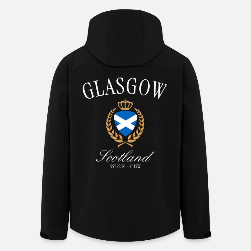 Glasgow Schottland Wappen Krone – Reise Souvenir - Recycelte Männer Softshell-Jacke von Stanley/Stella - Schwarz