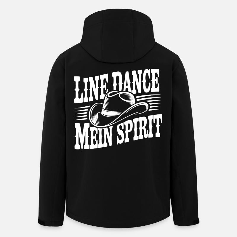 Line Dance Cowboy Spirit - Men’s Recycled Softshell Jacket by Stanley/Stella - black