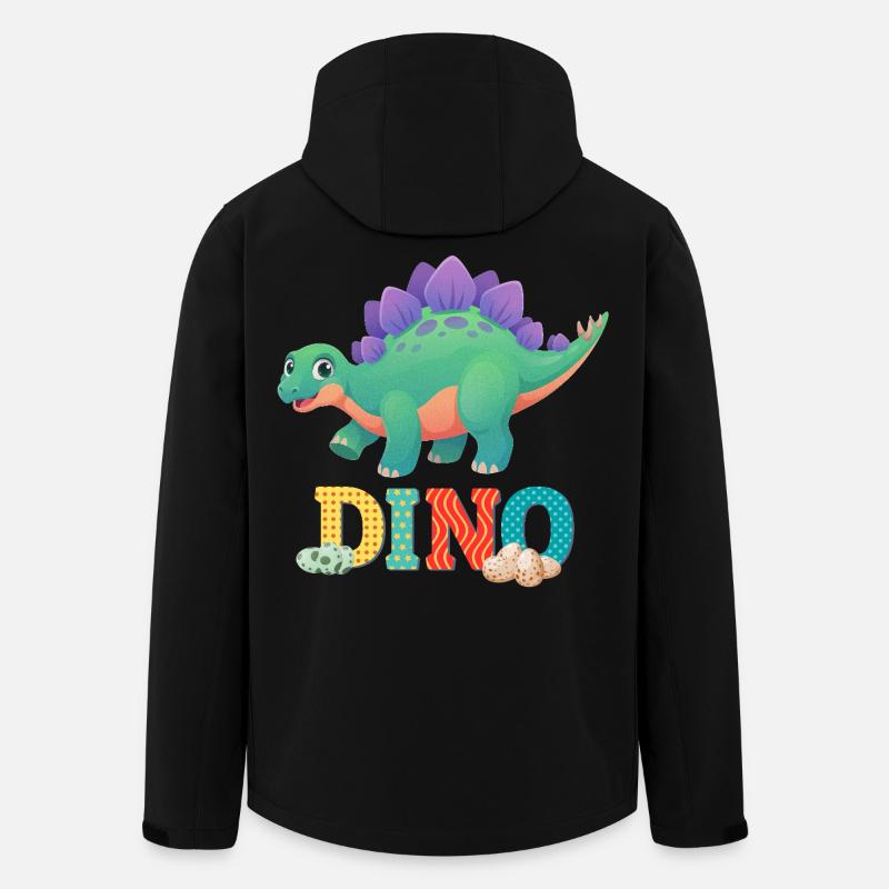 Dino - Recycelte Männer Softshell-Jacke von Stanley/Stella - Schwarz