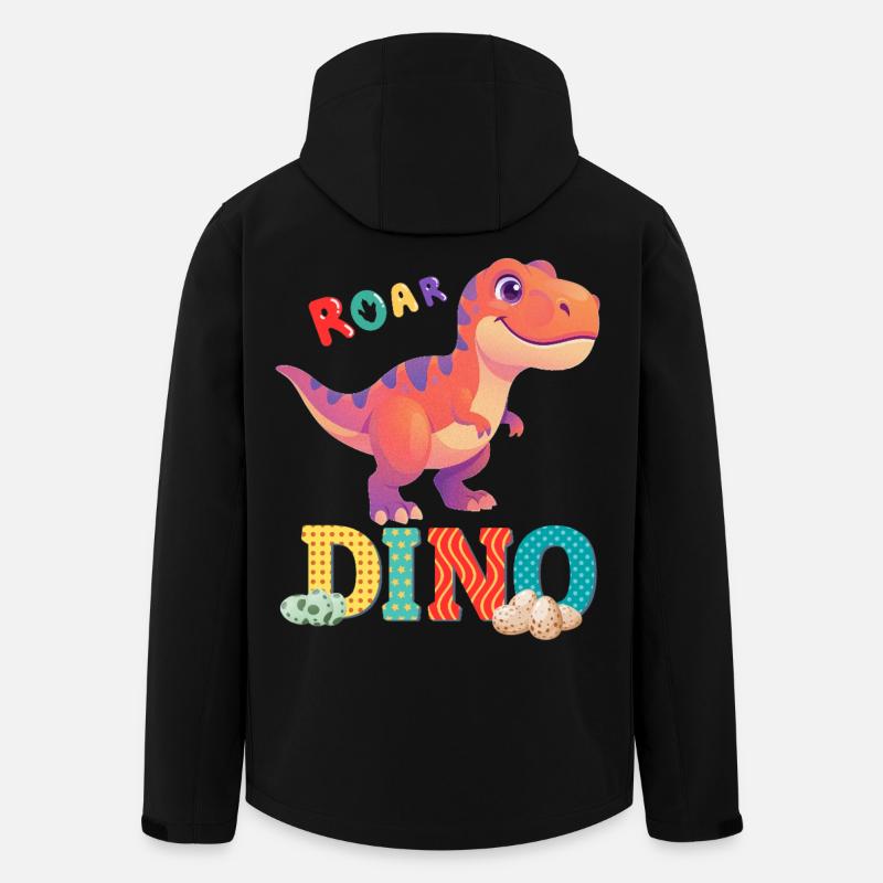 Dino - Recycelte Männer Softshell-Jacke von Stanley/Stella - Schwarz