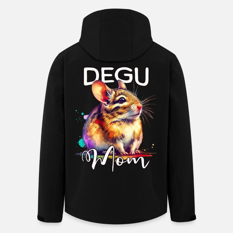 Degu Mama - Veste softshell homme en polyester recyclé Stanley/Stella - noir
