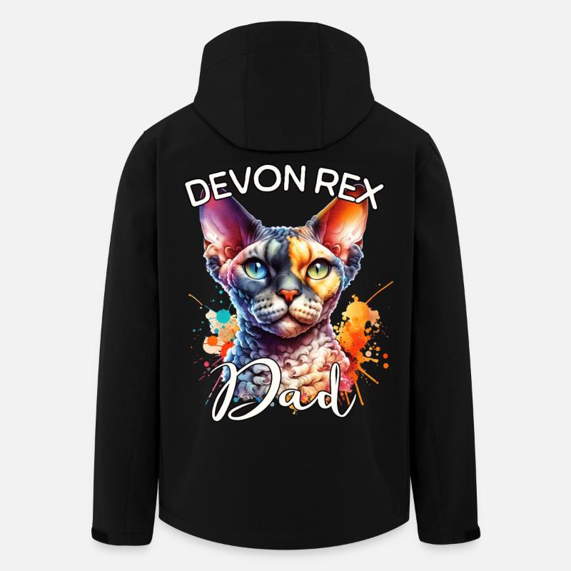 Devon Rex Dad - Men’s Recycled Softshell Jacket by Stanley/Stella - black