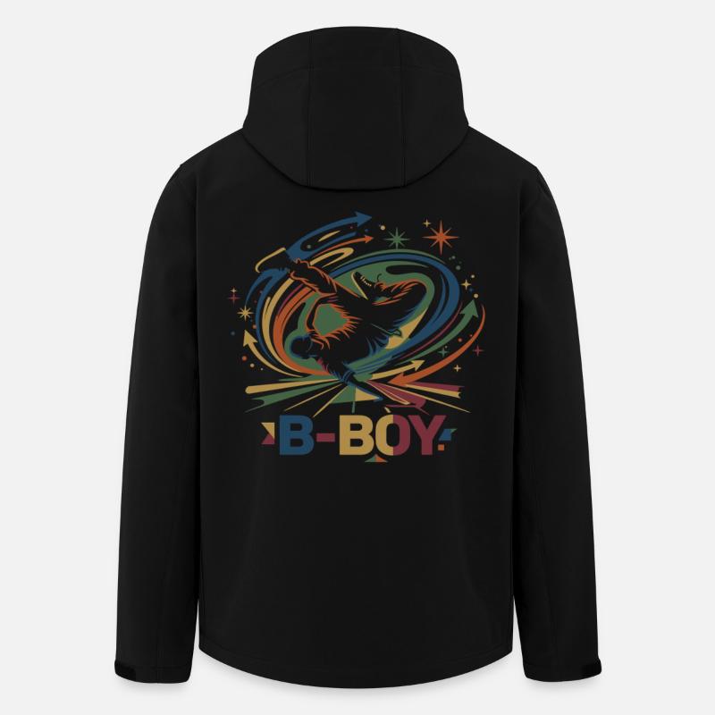 Breakdance B-Boy Graffiti Streetdance - Recycelte Männer Softshell-Jacke von Stanley/Stella - Schwarz