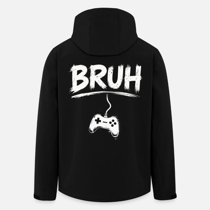 BRUH Gaming Controller Splash - Recycelte Männer Softshell-Jacke von Stanley/Stella - Schwarz