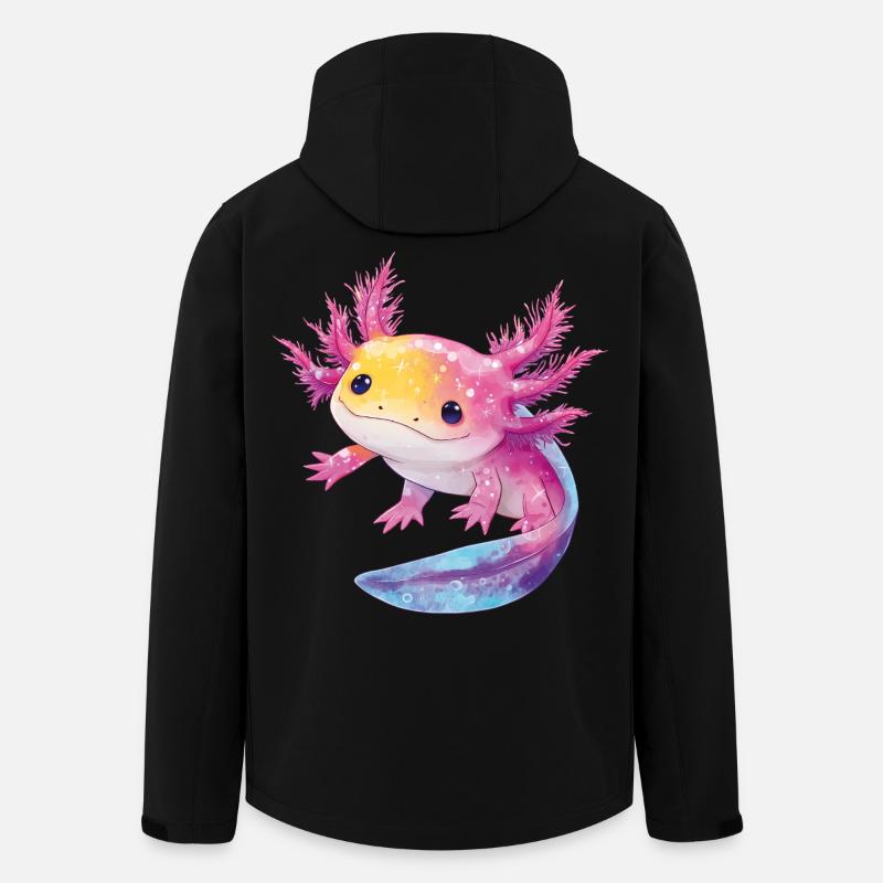 Axolotl - Veste softshell homme en polyester recyclé Stanley/Stella - noir