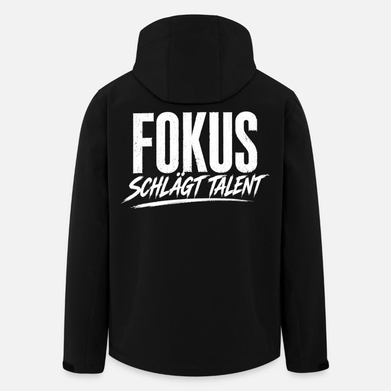 Focus beats talent - Men’s Recycled Softshell Jacket by Stanley/Stella - black