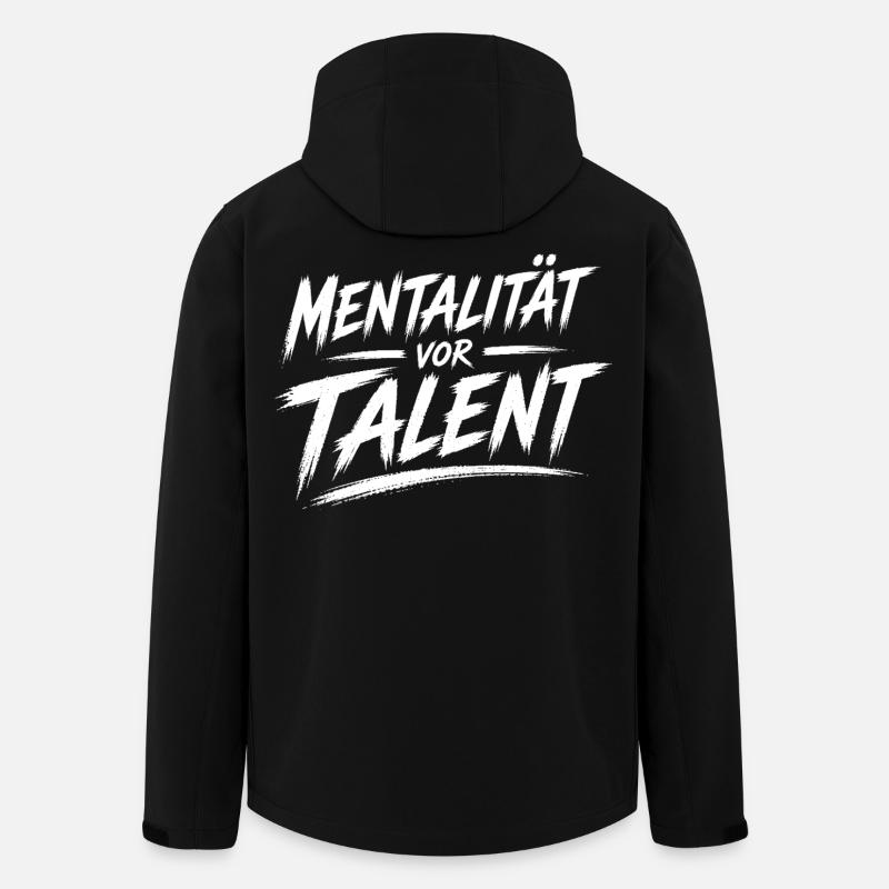 La mentalité avant le talent - Veste softshell homme en polyester recyclé Stanley/Stella - noir