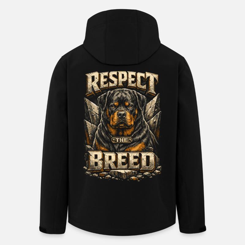 Le Rottweiler Respecte la Race - Veste softshell homme en polyester recyclé Stanley/Stella - noir