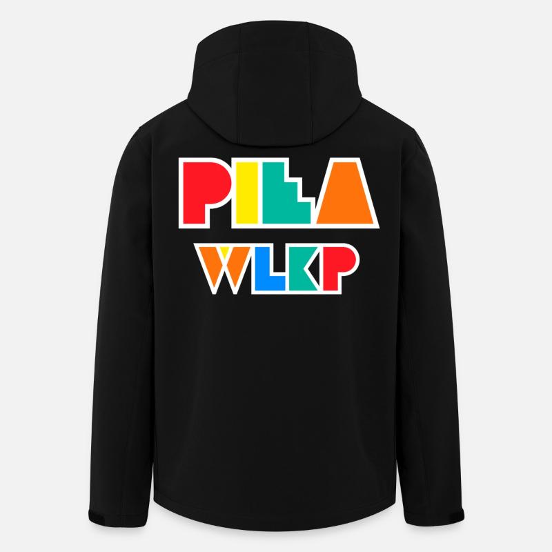 Saw Wlkp. Logo géométrique - Veste softshell homme en polyester recyclé Stanley/Stella - noir