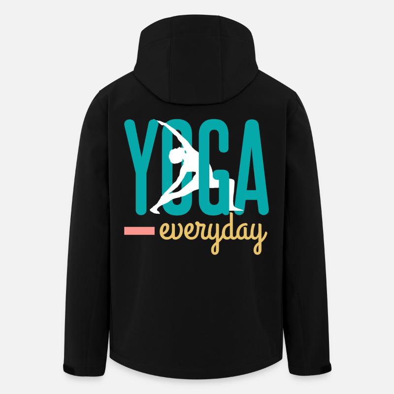 Yoga - Veste softshell homme en polyester recyclé Stanley/Stella - noir
