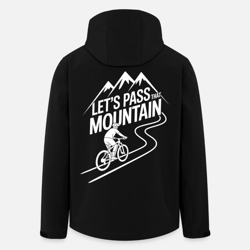 VTT, Descente, Action du cyclisme - Veste softshell homme en polyester recyclé Stanley/Stella - noir
