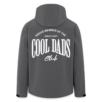 Papa 2027 - Proud member of the Cool Dads Club - Recycelte Männer Softshell-Jacke von Stanley/Stella - Schwarz - Hinten - AI Model Male 185 light (185cm)