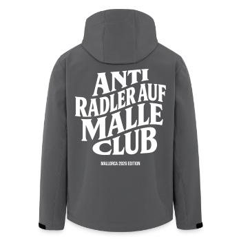 Malle 2026 Anti Radler auf Malle Club 2026 - Recycelte Männer Softshell-Jacke von Stanley/Stella - Schwarz - Hinten - AI Model Male 185 light (185cm)